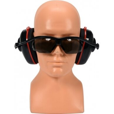 Triukšmo mažinimo ausinės | su integruotais pilkais akiniais (YT-74635) 2