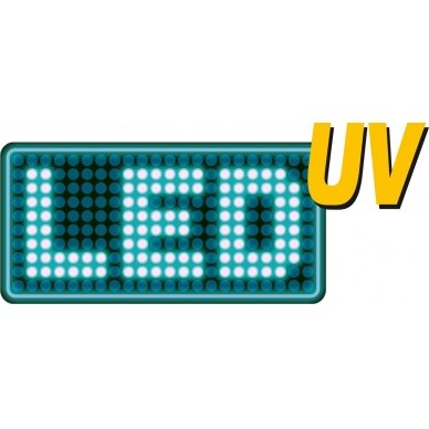 UV žibintuvėlis akumuliatorinis | LI-ION 3.7V | 1500 mAh + akiniai (YT-08588) 6