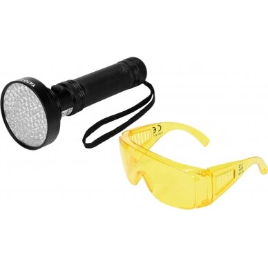 UV žibintuvėlis ir akiniai kondicionavimo sistemos nuotėkio aptikimui | UV 100 LED (YT-08582) 5
