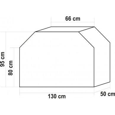 Uždangalas griliams | atspari Oksfordo medžiaga | poliuretanas | 130 X 50 X 95 cm (99761) 2