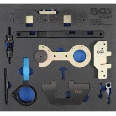Variklio fiksavimo įrankių rinkinys | 2/3 įrankių dėklas | BMW M40, M44, M50, M52, M54, M56 (9491)