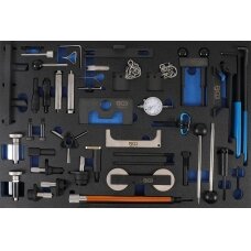 Variklio fiksavimo įrankių rinkinys | 3/3 įrankių dėklas | Ford, VAG, Mazda, Volvo (4136)