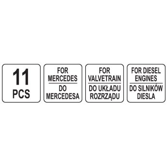 Variklio fiksavimo įrankių rinkinys | Mercedes (YT-06322) 3
