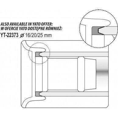 Vamzdelių kalibratorius su šerpetų šalinimu | 16/20/26 mm (YT-22374) 5