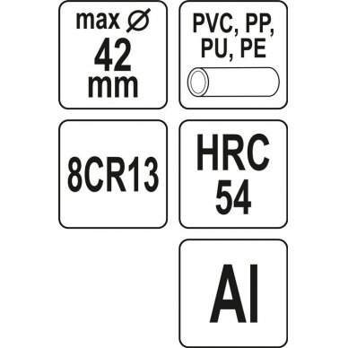 Vamzdžio pjoviklis | PCV | 0-42 mm (YT-22292) 4