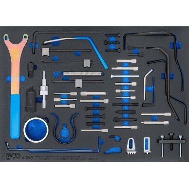 Variklio fiksavimo įrankių rinkinys | 3/3 įrankių dėklas | Fiat, Ford, Citroen, Peugeot (4135) 2