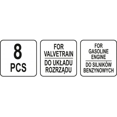 Variklio fiksavimo įrankių rinkinys | Ford / Volvo / Mazda | 8 vnt. (YT-06028) 4