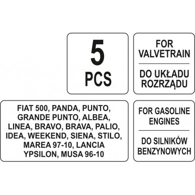 Variklio fiksavimo rinkinys | Fiat 1,2 16V (YT-06016) 4