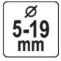 Vamzdelių valcavimo įrankis | 5 - 19 mm (YT-21802) 5