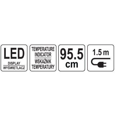 Ventiliatorius grindinis koloninis | su distanciniu | Led | 95.5 cm (66842) 6