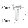 Vinys 12x2.0 mm, 1000 vnt. (YT-7033) 1