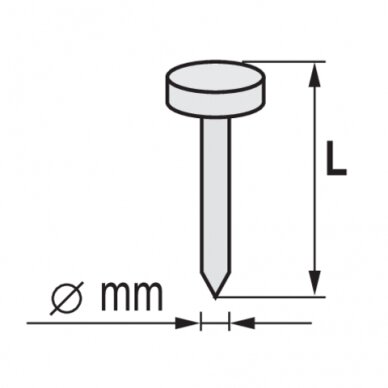 Vinys būgniniam viniamūšiui | cinkuoti | 32X2,1 mm | 7200 vnt. (72015) 2