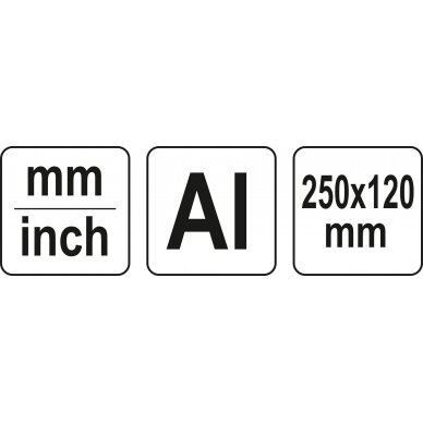 Žymėjimo įrankis | aliuminis | liniuotės šablonas (YT-70880) 3